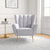 Elegant Light Grey Boucle Armchair for Stylish Living Spaces