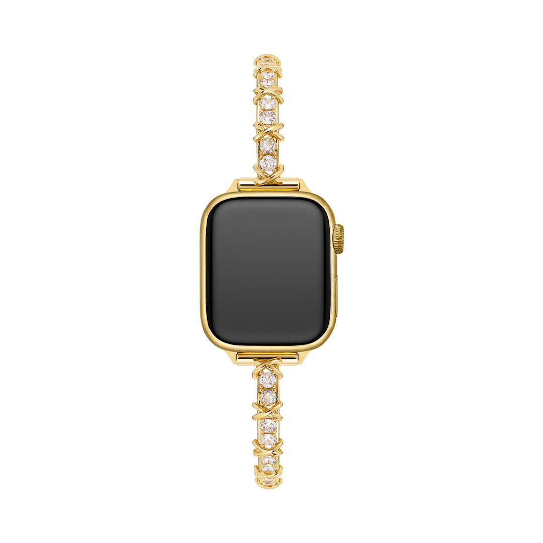 Stylish Metal Zircon Apple Watch Bands for Women