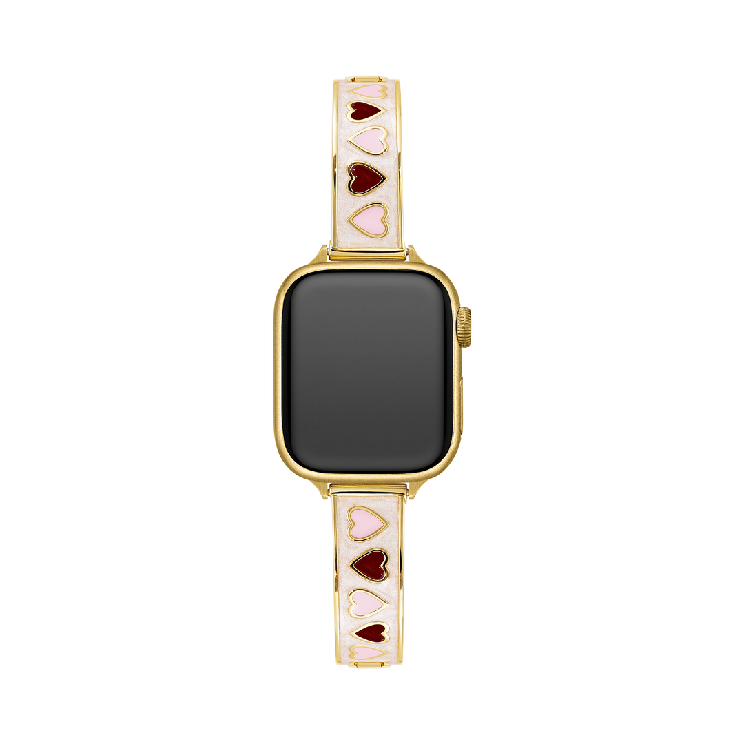 Stylish Copper Heart Apple Watch Bands for Women