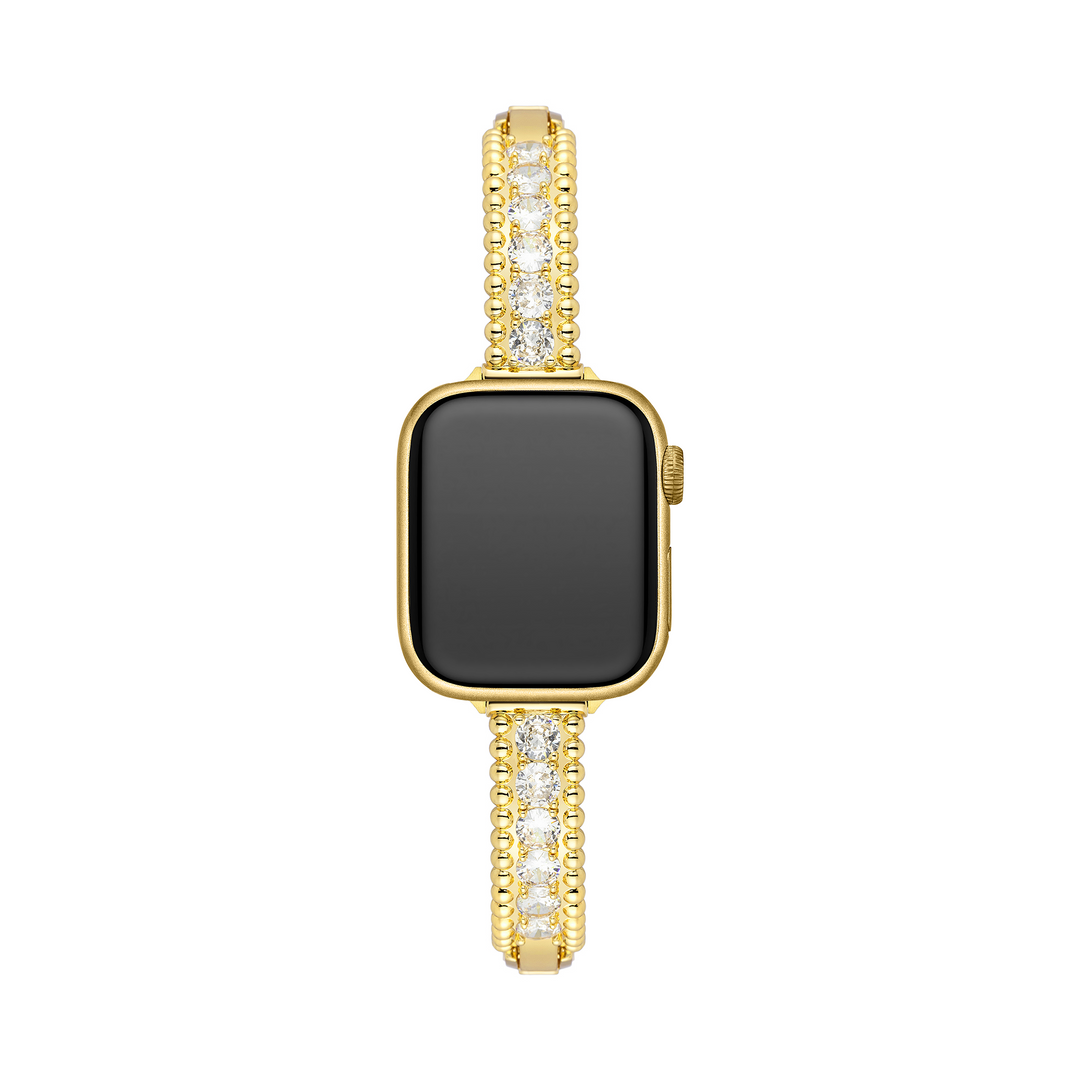 Dazzling Copper Zircon Apple Watch Bands for Women