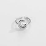 Load image into Gallery viewer, Cute Bubble Letter Initial Ring

