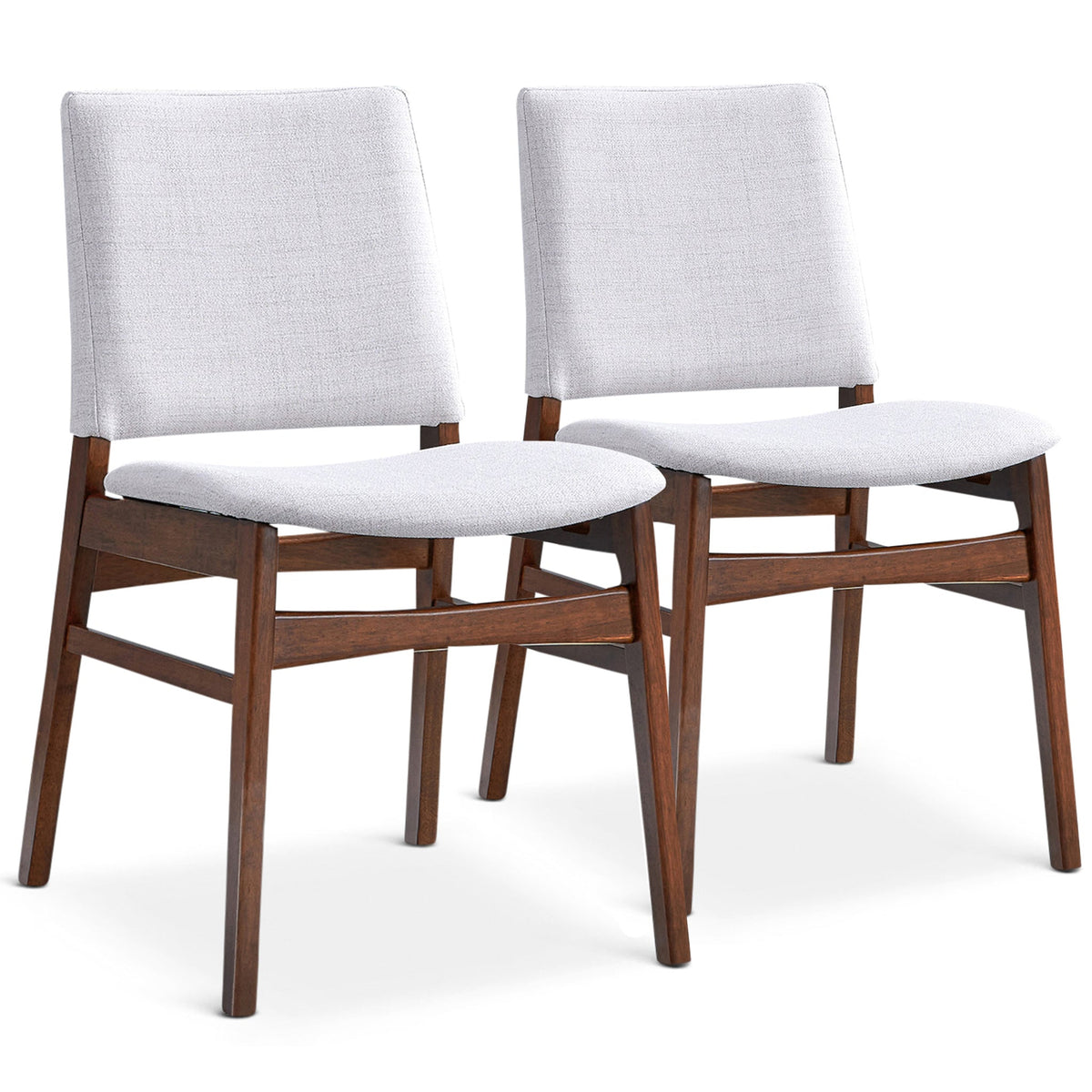 Elegant Light Gray Fabric Dining Chairs for Dining Spaces