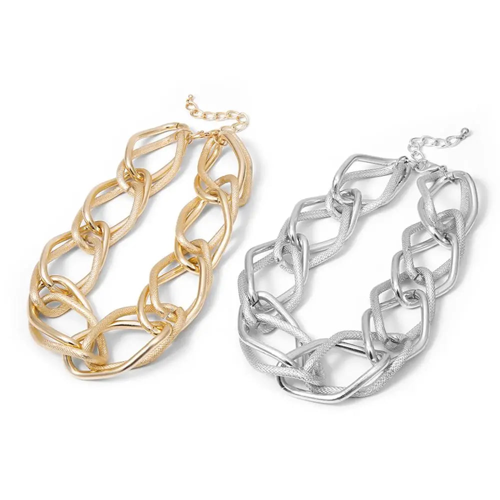Kynéva Chain Collar Chunky Necklace