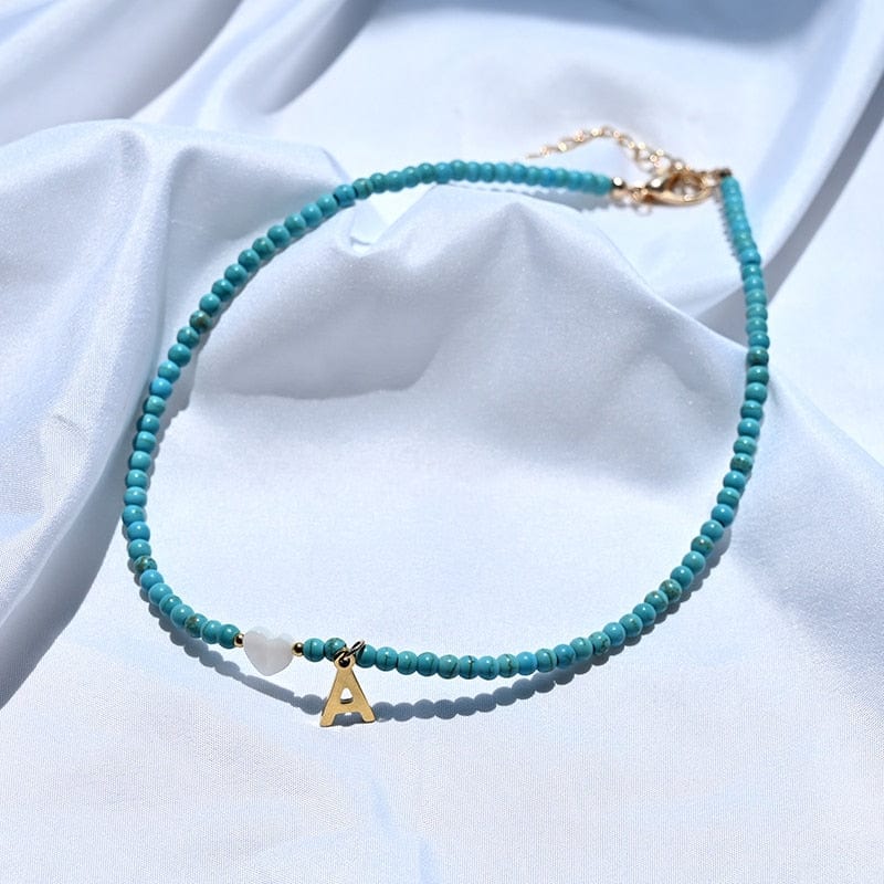 Azurea initial necklace