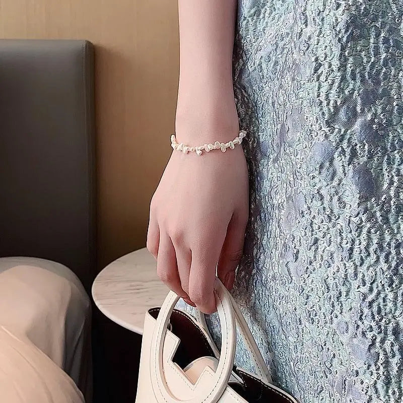 Elegant Pearl Charm Bracelet