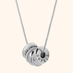 Load image into Gallery viewer, 18k Personalized Name Dainty Diamond Disc Necklace
