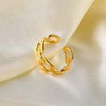 Load image into Gallery viewer, 18k Adjustable Elegant Chain Linked Ring
