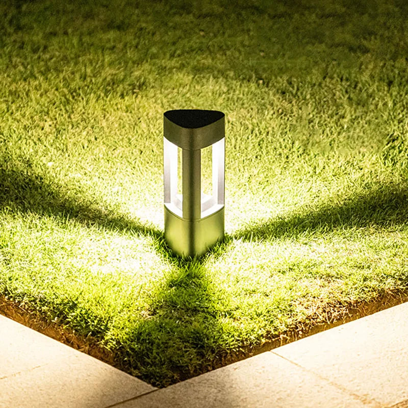 Black Modern Outdoor LED Bollard Light