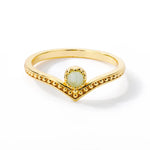 Load image into Gallery viewer, Vintage Inspired Opal Crown Point Ring
