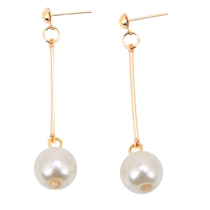 Elegant Pearl Drop Earrings