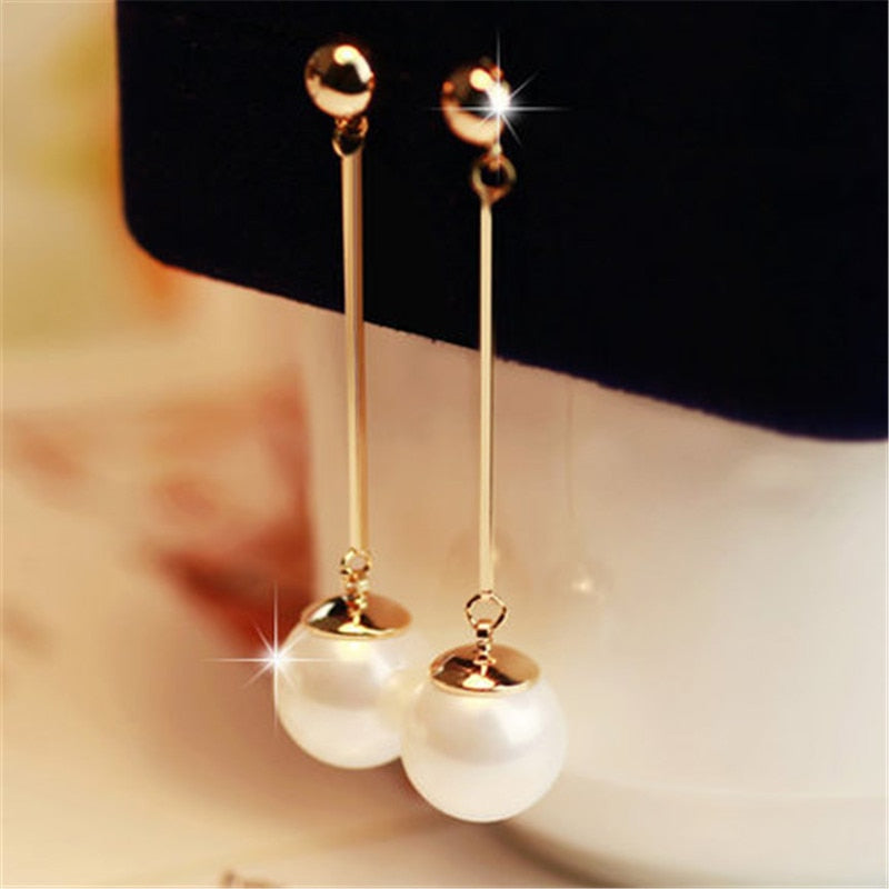Elegant Pearl Drop Earrings