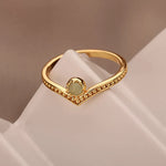 Load image into Gallery viewer, Vintage Inspired Opal Crown Point Ring
