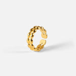 Load image into Gallery viewer, 18k Oval Bead Ring
