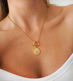 Load image into Gallery viewer, Havana Coin Necklace with Toggle Clasp
