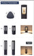 Black Modern Outdoor LED Bollard Light