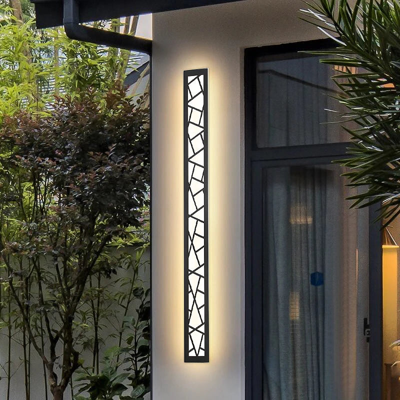 Waterproof Outdoor Aluminum Sconce - Tall LED Wall Lamp