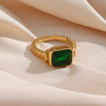 Load image into Gallery viewer, Chunky Cross Striped Baguette Diamond Ring
