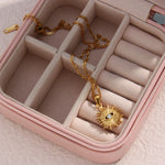 Load image into Gallery viewer, Dainty Diamond Evil Eye Necklace
