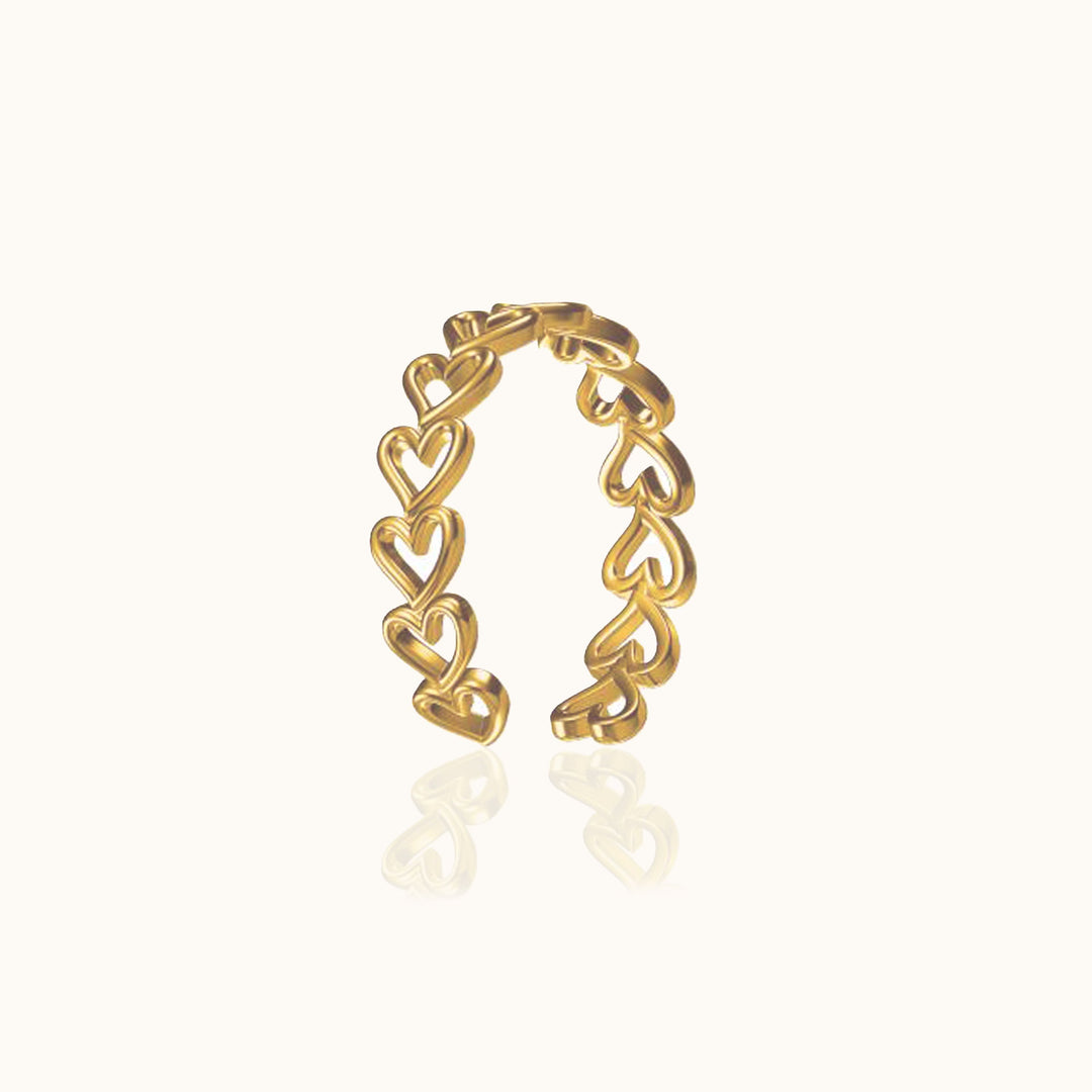 Jia Tall Heart Ring