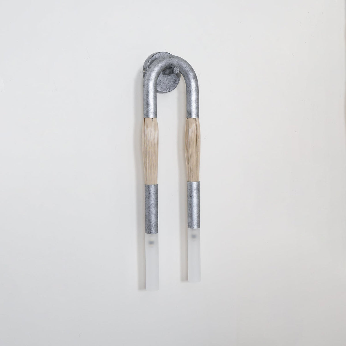 Horsehair Textured Crystal Glass Wall Lamp