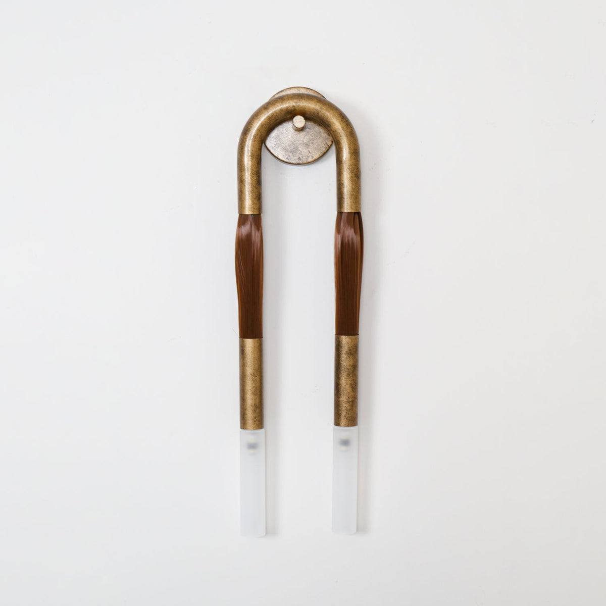 Horsehair Textured Crystal Glass Wall Lamp