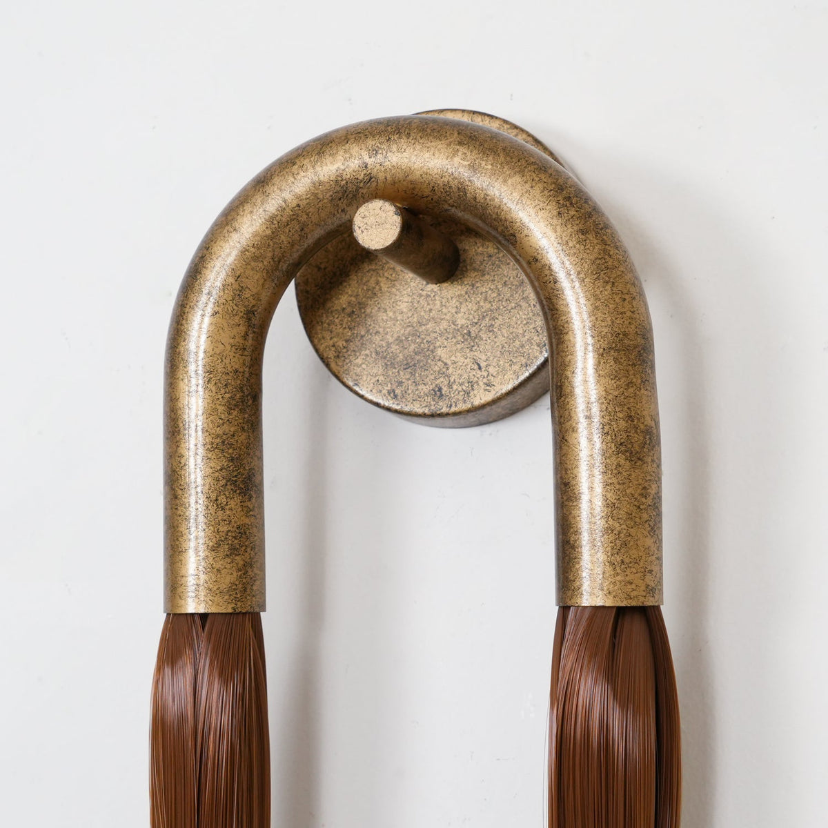 Horsehair Textured Crystal Glass Wall Lamp