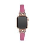 Load image into Gallery viewer, Sleek Leather Crystal Apple Watch Bands for Women
