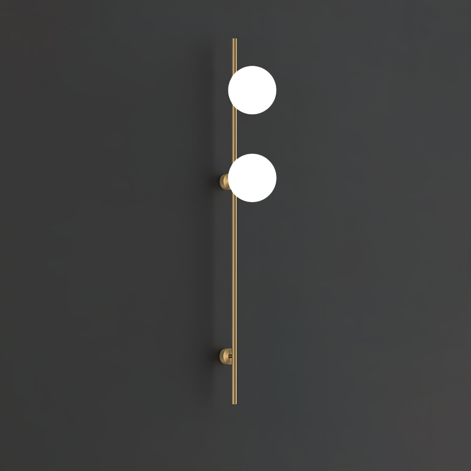 White Glass Scandinavian Inspired Wall Light