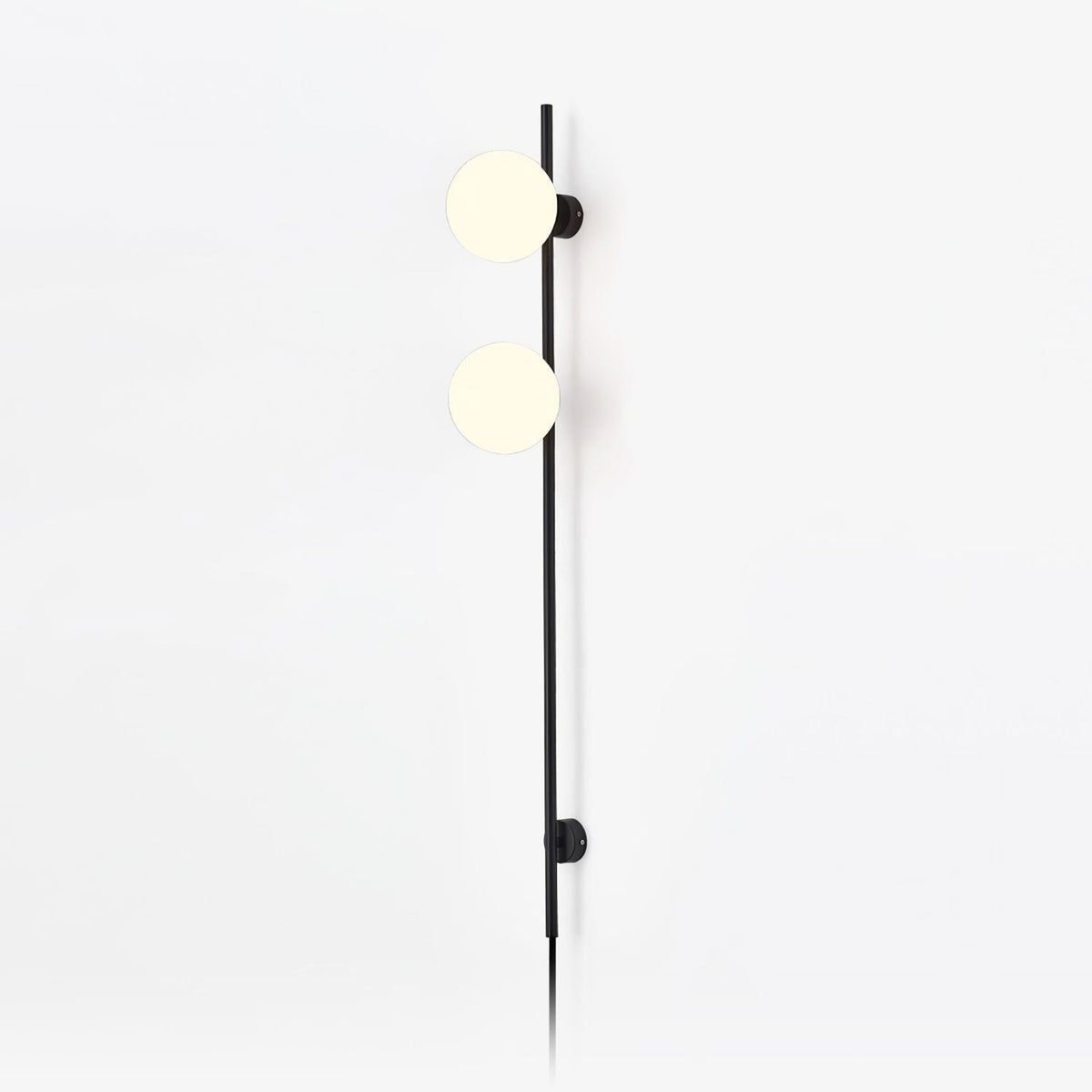 White Glass Shade Nordic Inspired Wall Light