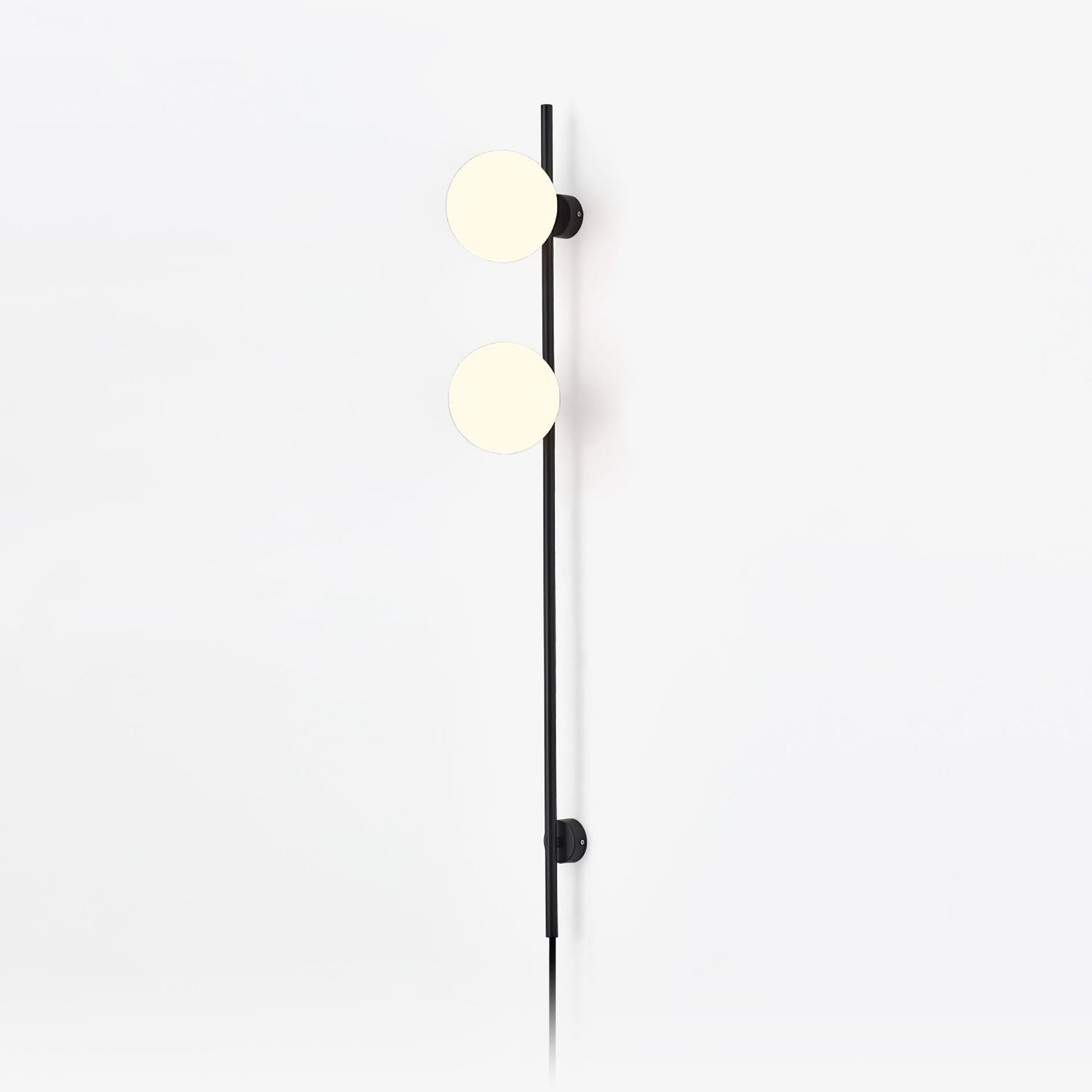 White Glass Shade Nordic Inspired Wall Light