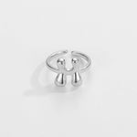 Load image into Gallery viewer, Cute Bubble Letter Initial Ring
