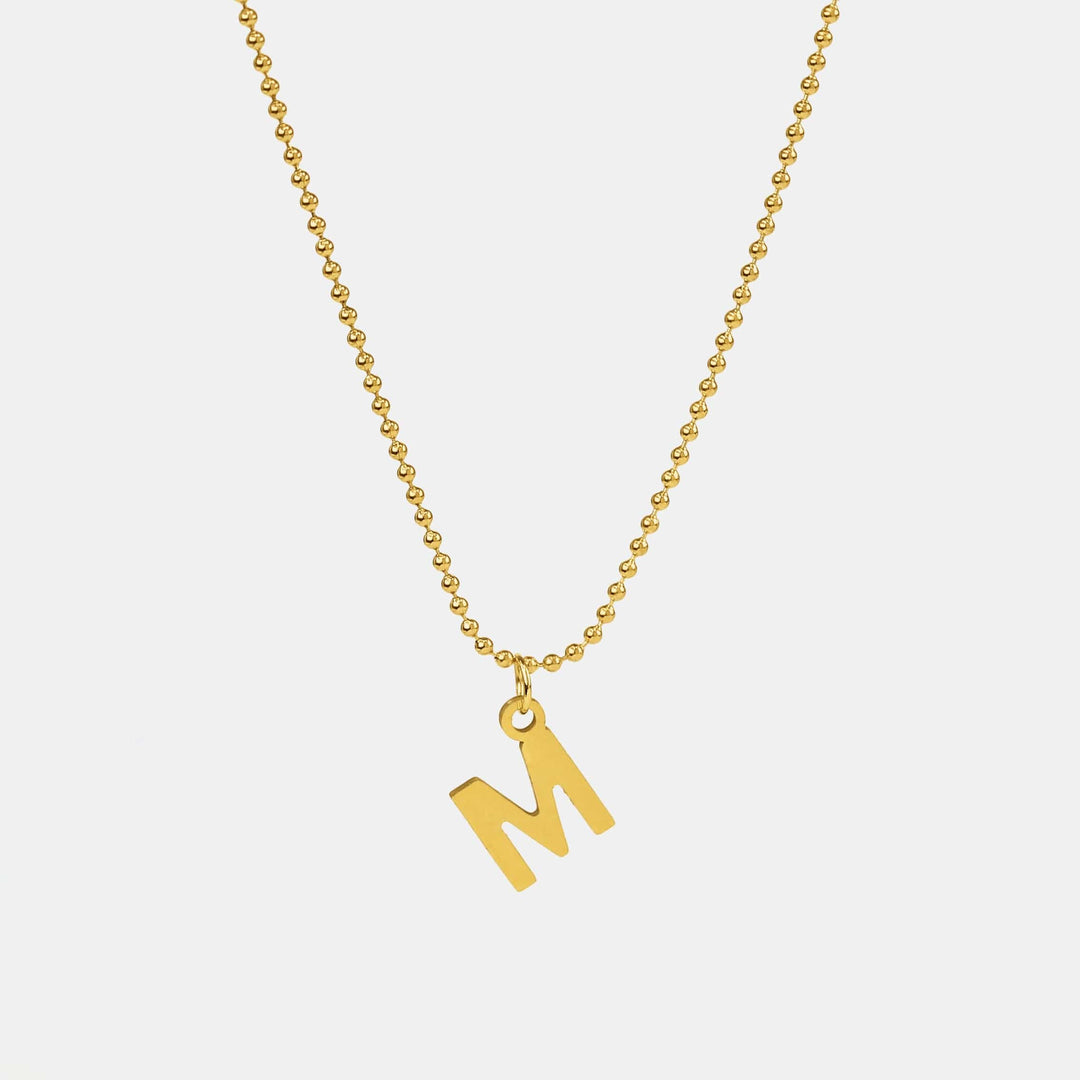 La Playa Letter Gold Necklace