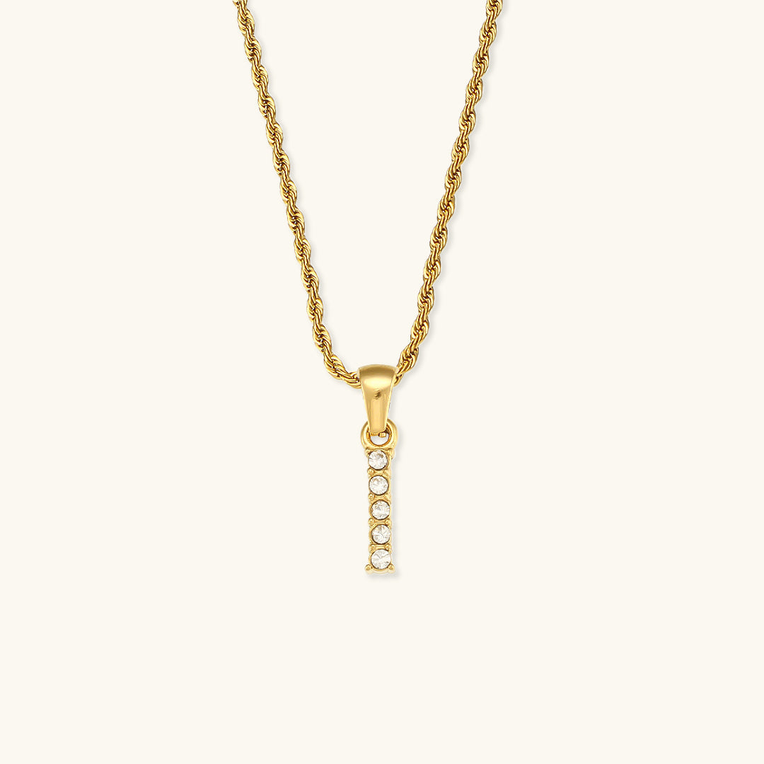 Maeve Diamond Initial Letter Necklace