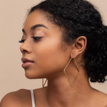 Load image into Gallery viewer, Geometric Earrings Square Hoop Earrings
