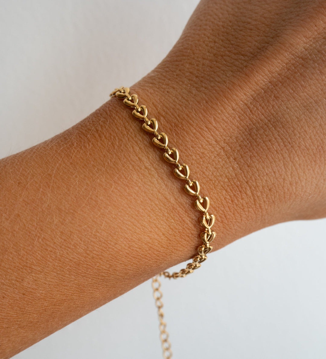 Kendra Gold Heart Chain Bracelet