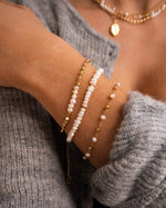 Load image into Gallery viewer, Siena Disc Chain Pearl Bracelet
