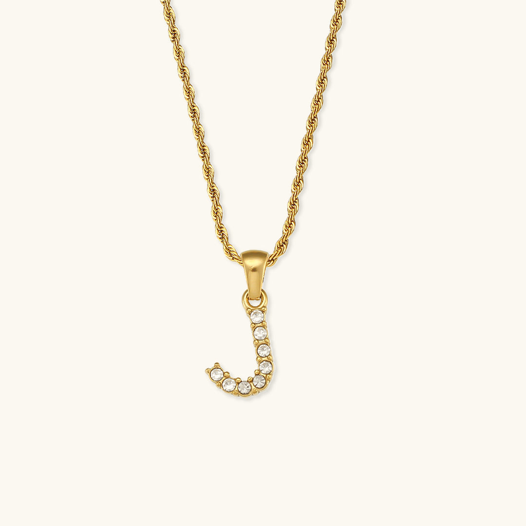 Maeve Diamond Initial Letter Necklace