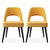 Luxury Yellow Fabric Dining Chairs for Stylish Dining Spaces