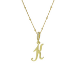 Load image into Gallery viewer, Elegant Cursive Font Satellite Chain Initial Necklace
