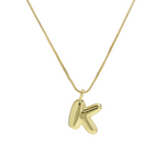 Load image into Gallery viewer, Chunky Feminine Letter Initial Necklace
