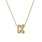 Load image into Gallery viewer, Dazzling Diamond Initial Necklace
