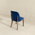 Luxury Navy Blue Velvet Dining Chairs for Elegant Dining Spaces.