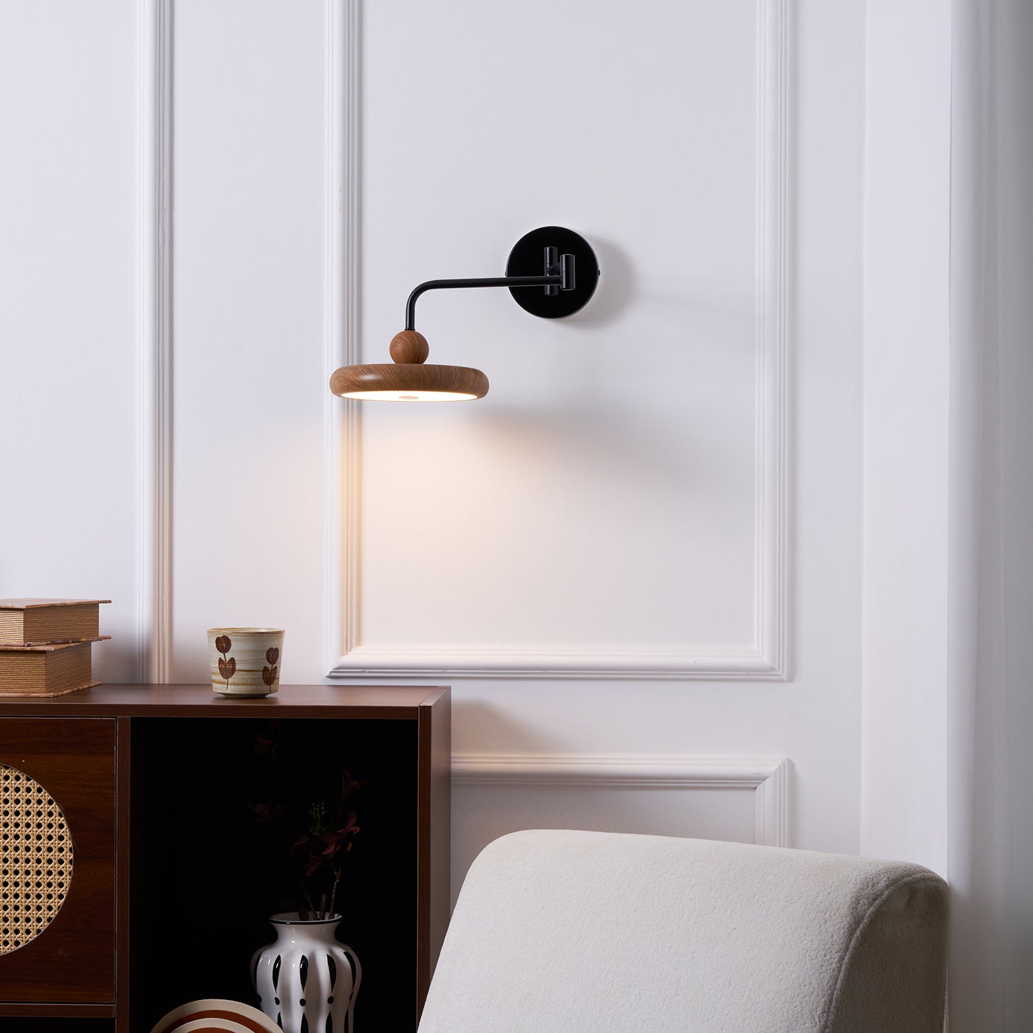 Swing Arm Contemporary Adjustable Wall Light