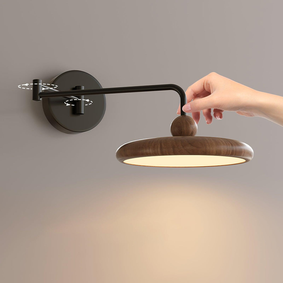 Swing Arm Contemporary Adjustable Wall Light