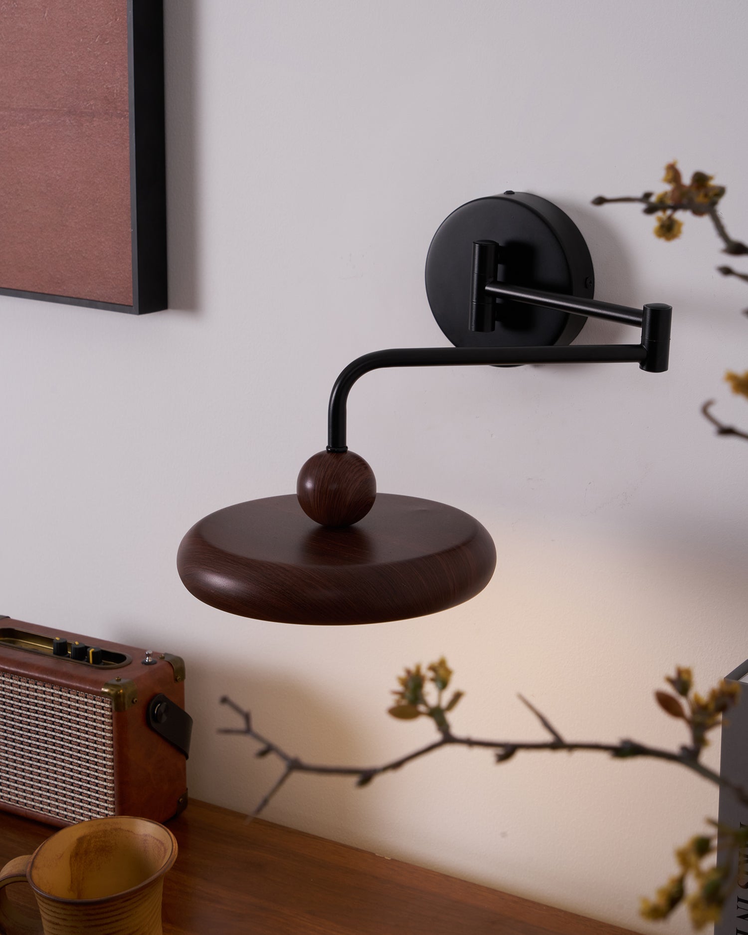 Swing Arm Contemporary Adjustable Wall Light