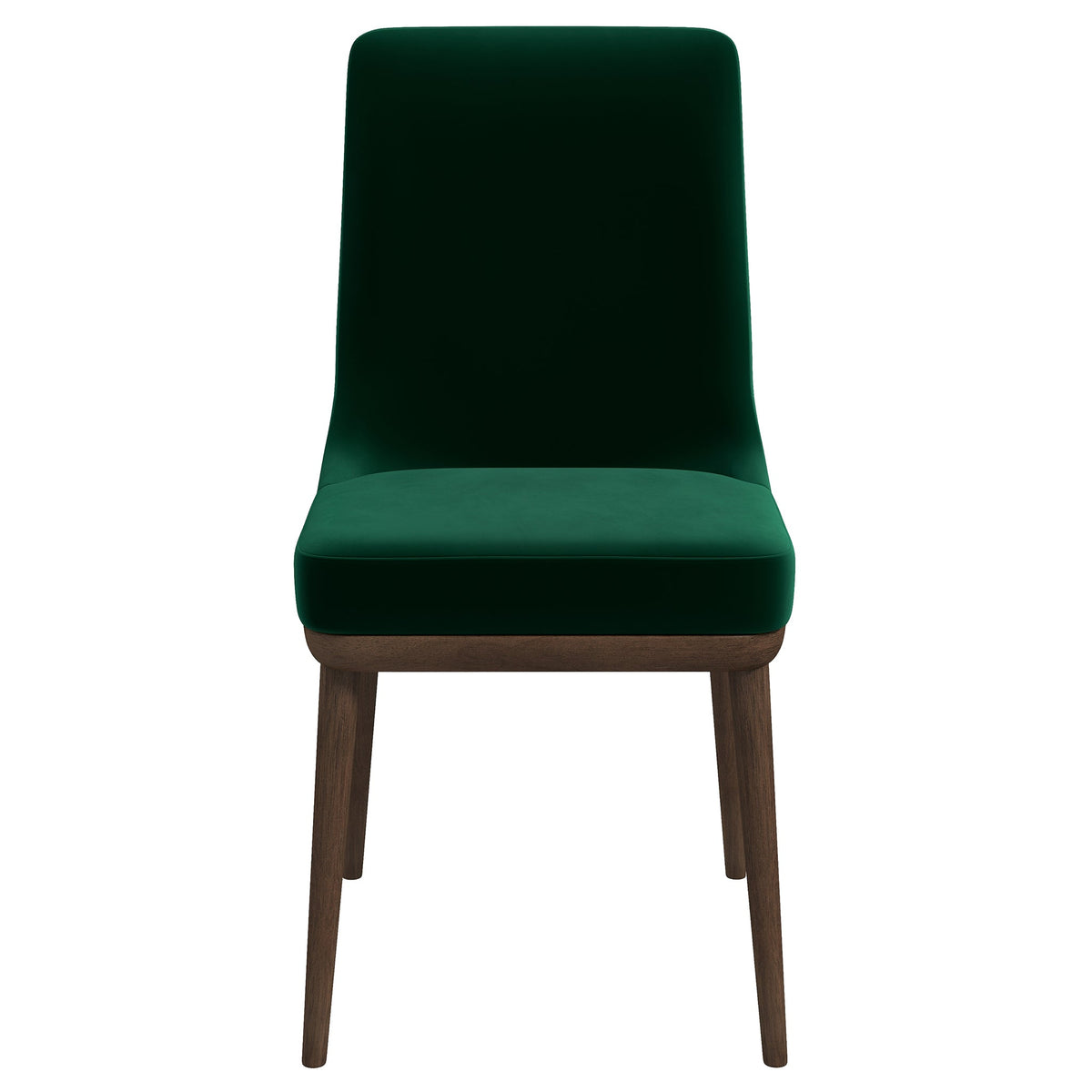 Luxury Green Velvet Solid Wood Dining Chairs for Elegant Dining Spaces