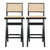 Luxury Gray Fabric Bar Stools for Elegant Dining Spaces