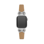 Load image into Gallery viewer, Sleek Leather Crystal Apple Watch Bands for Women
