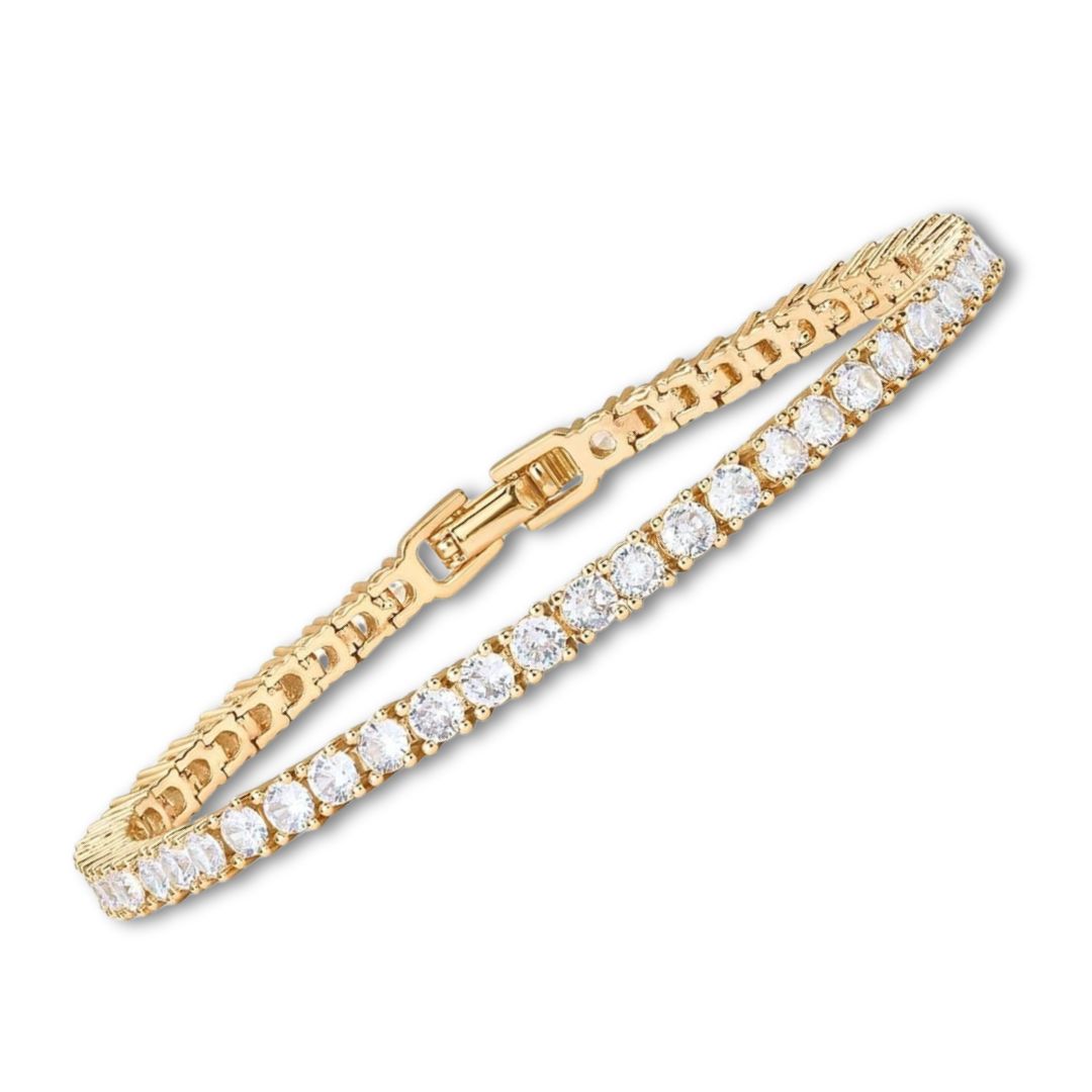 Charming Moissanite Tennis Bracelet in Gold