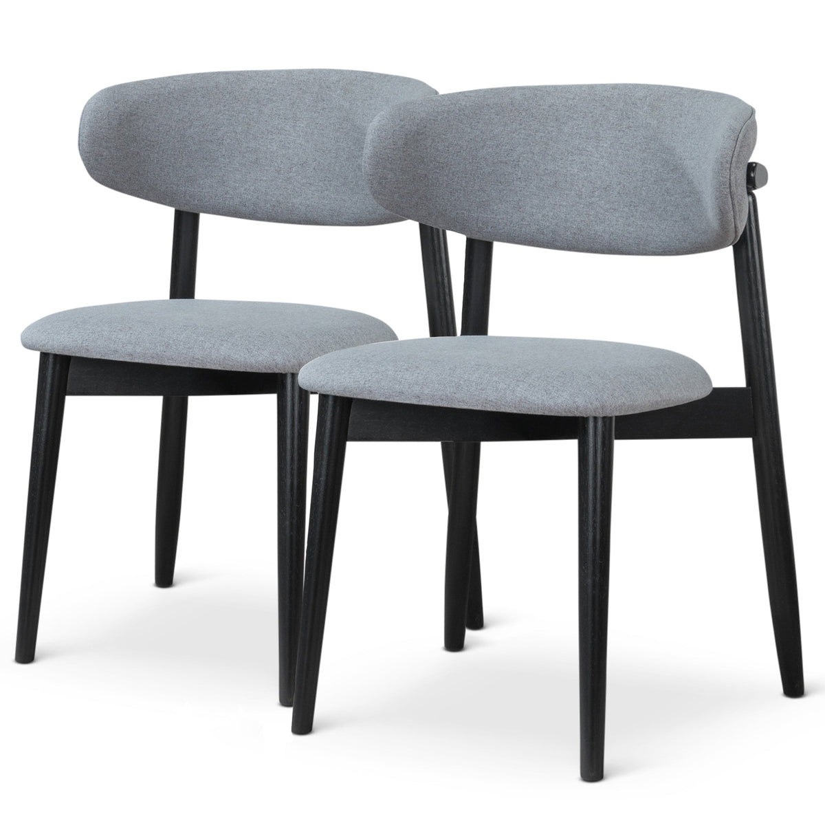 Elegant Grey Fabric Dining Chairs for Dining Spaces